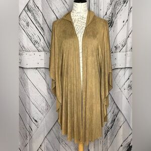 Marigold LA Microfiber Hooded Kimono Style Jacket OS
